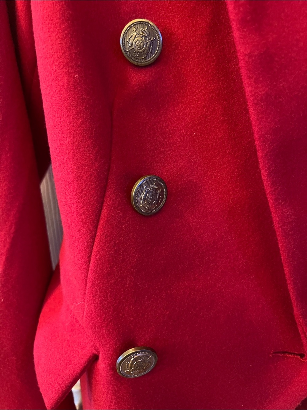 Red Double-Breasted Women's Blazer Jacket by J.Crew Collection - Picture 4 of 5